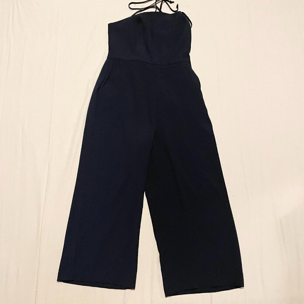 Dynamite Open Back Jumpsuit Wide Leg Cropped Womens Size Small